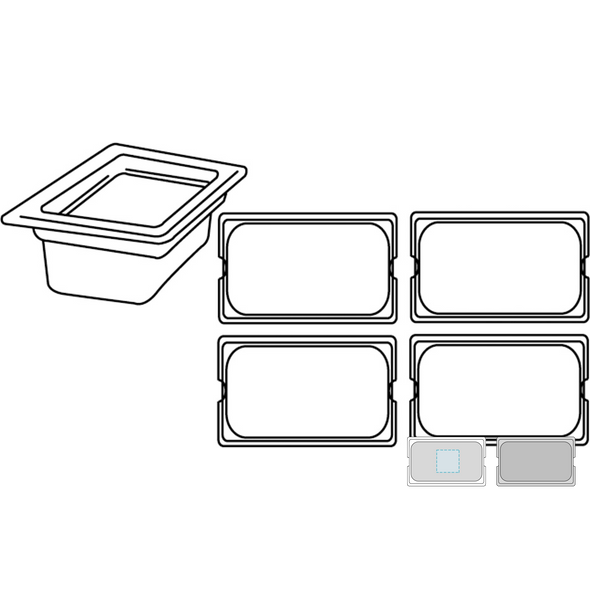 Stainless steel gastronorm container